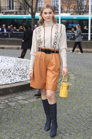 Stefanie Giesinger attends Miu Miu show