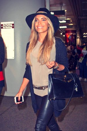 Sylvie Meis is seen at LAX