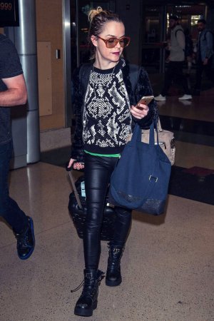 Taryn Manning at LAX Airport