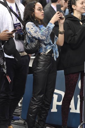 Twigs attends the Denver Nuggets v Indiana Pacers match