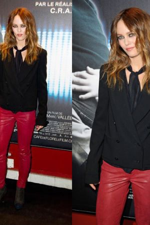 Vanessa Paradis attending the premiere of Cafe De Flore held at UGC Danton in Paris