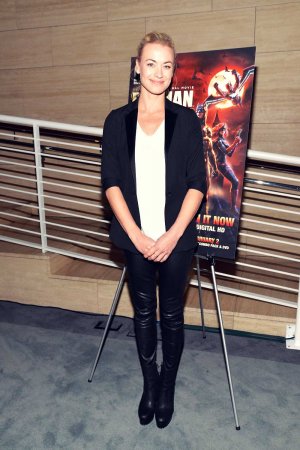 Yvonne Strahovski attends Batman Bad Blood premiere