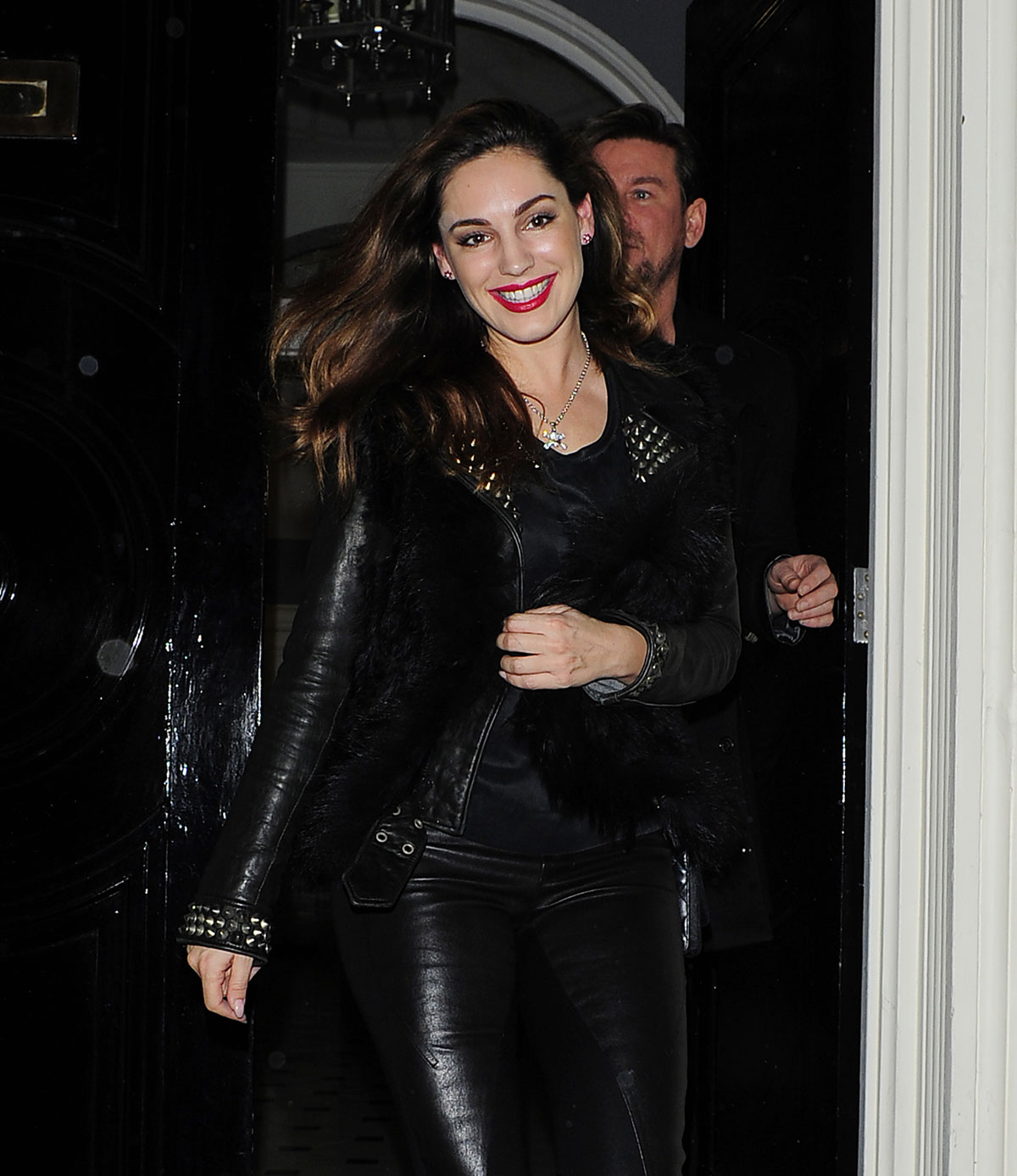 Kelly Brook heading for a night out with friends