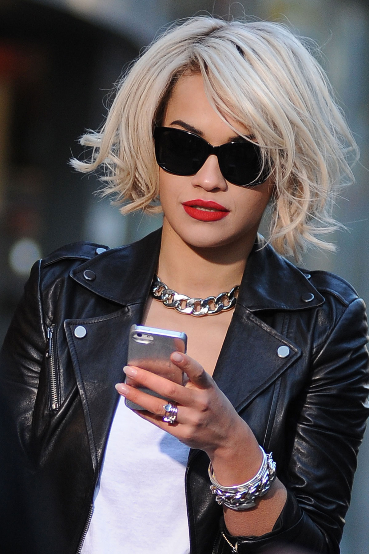 Rita Ora does a photo shoot in Times Square