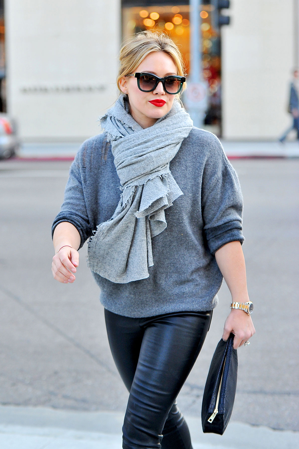 Hilary Duff seen out and about in LA