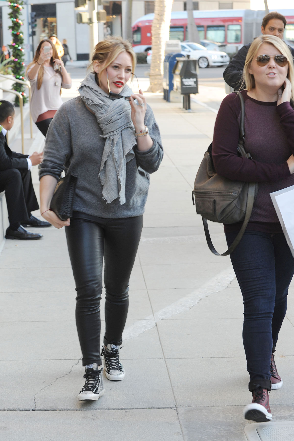 Hilary Duff seen out and about in LA