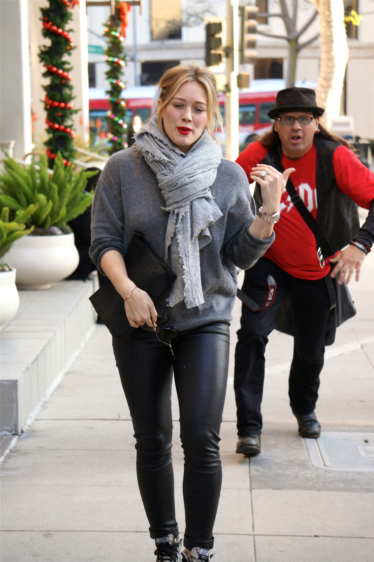 Hilary Duff seen out and about in LA