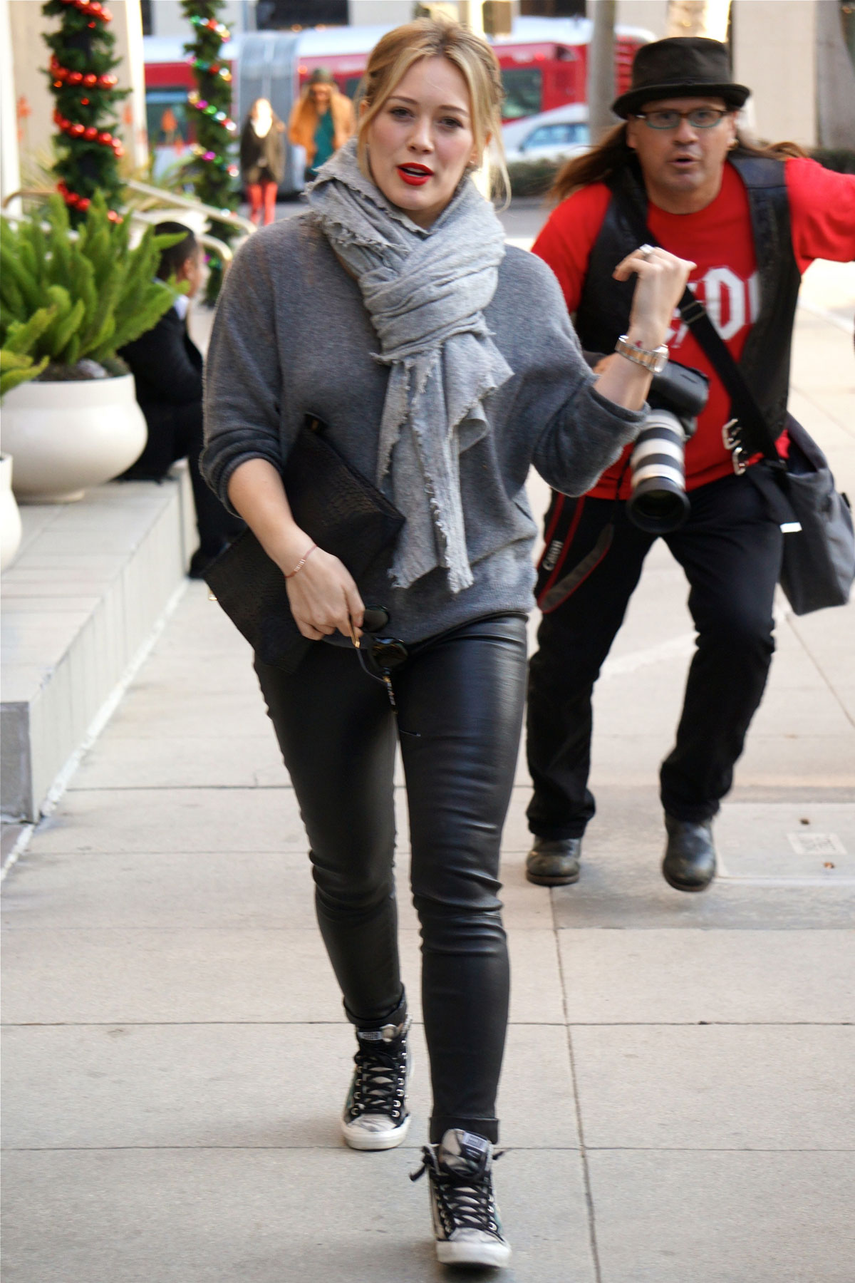 Hilary Duff seen out and about in LA