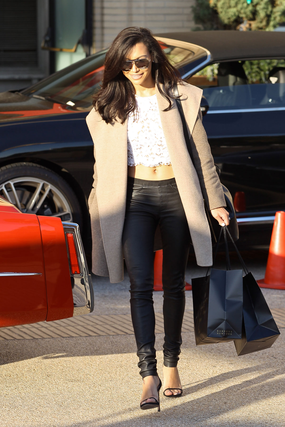 Naya Rivera leaves Barneys New York