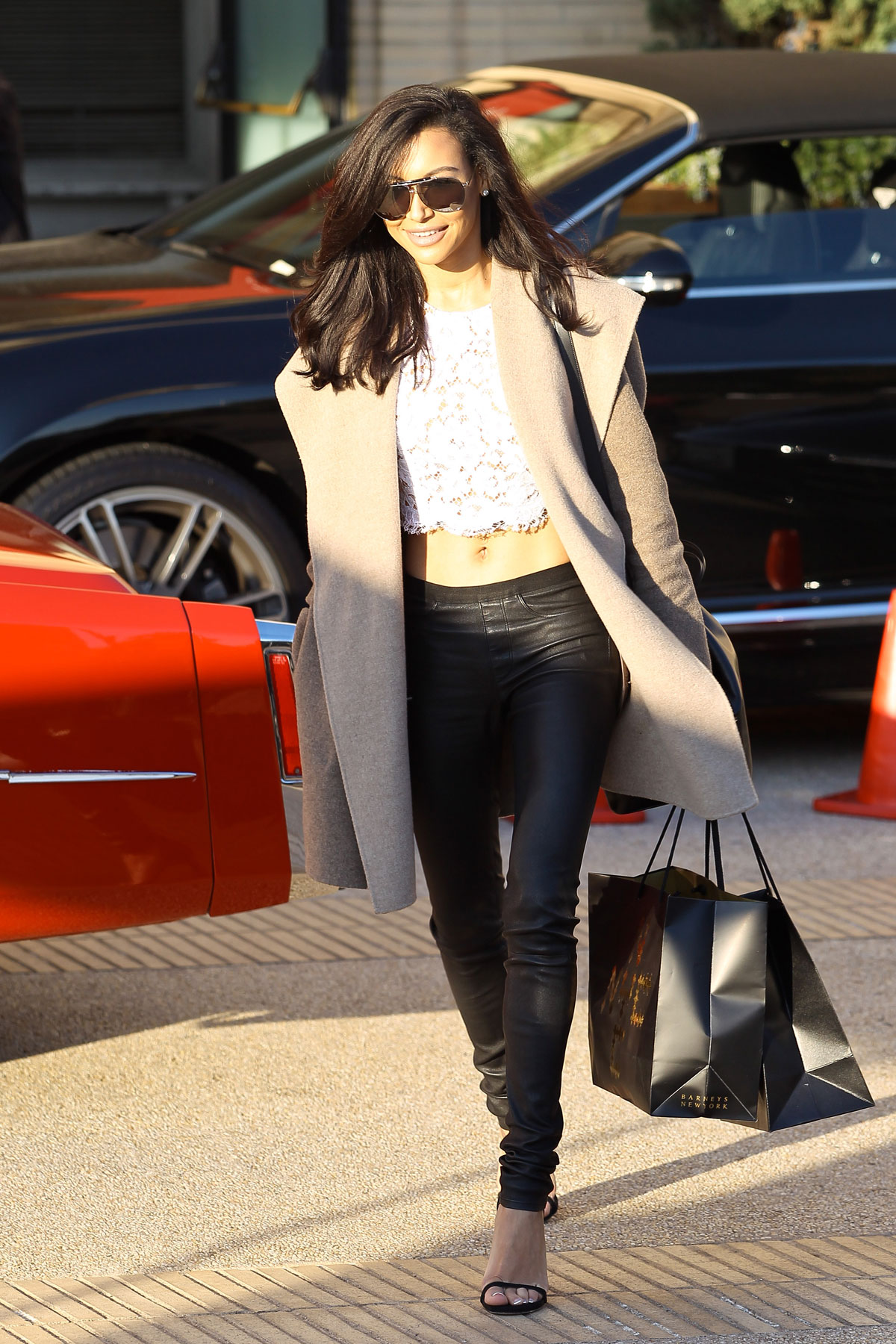 Naya Rivera leaves Barneys New York