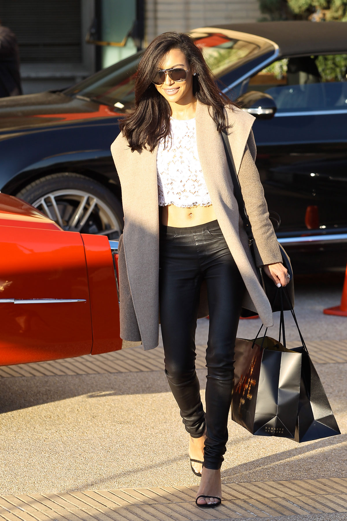 Naya Rivera leaves Barneys New York