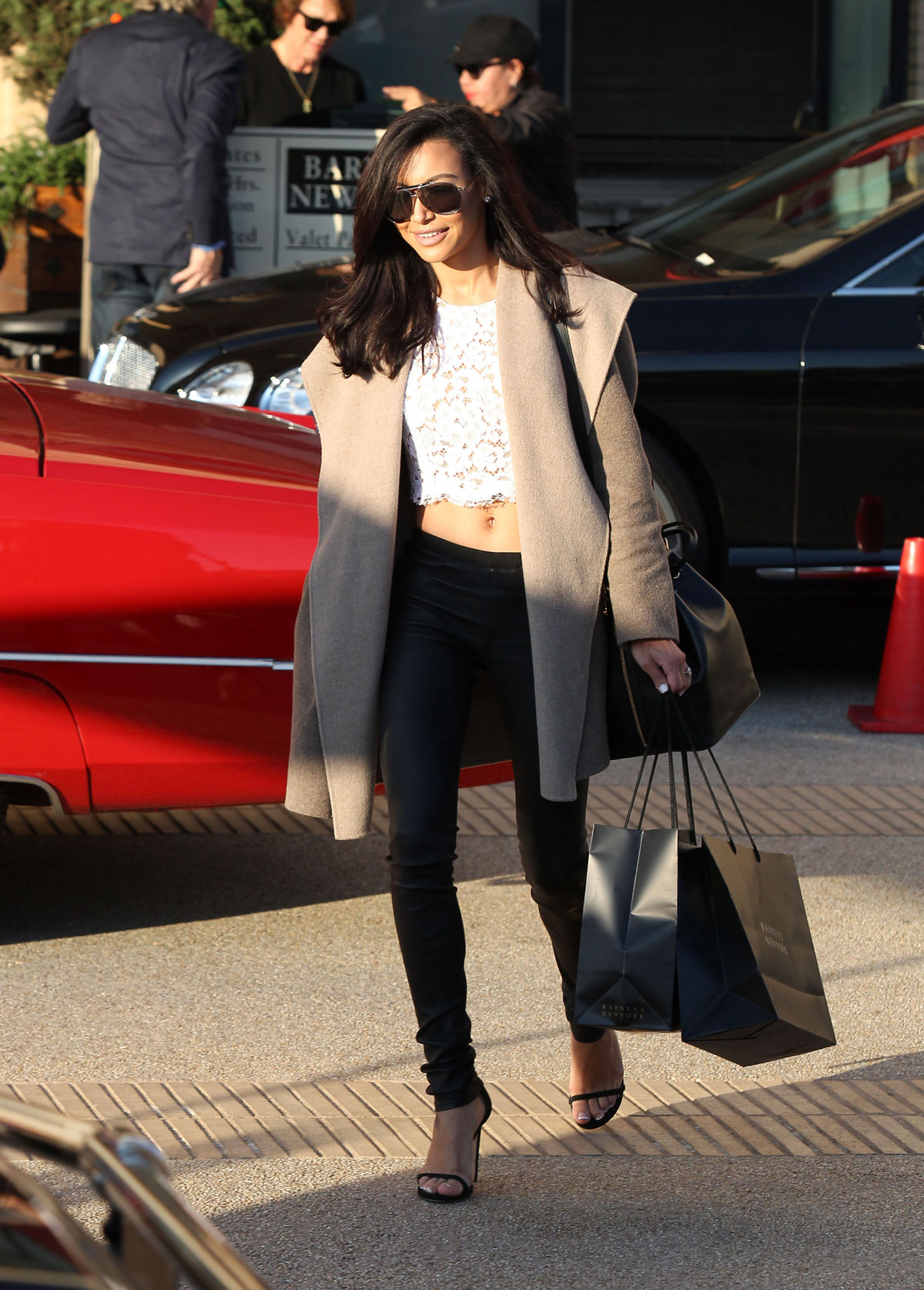 Naya Rivera leaves Barneys New York