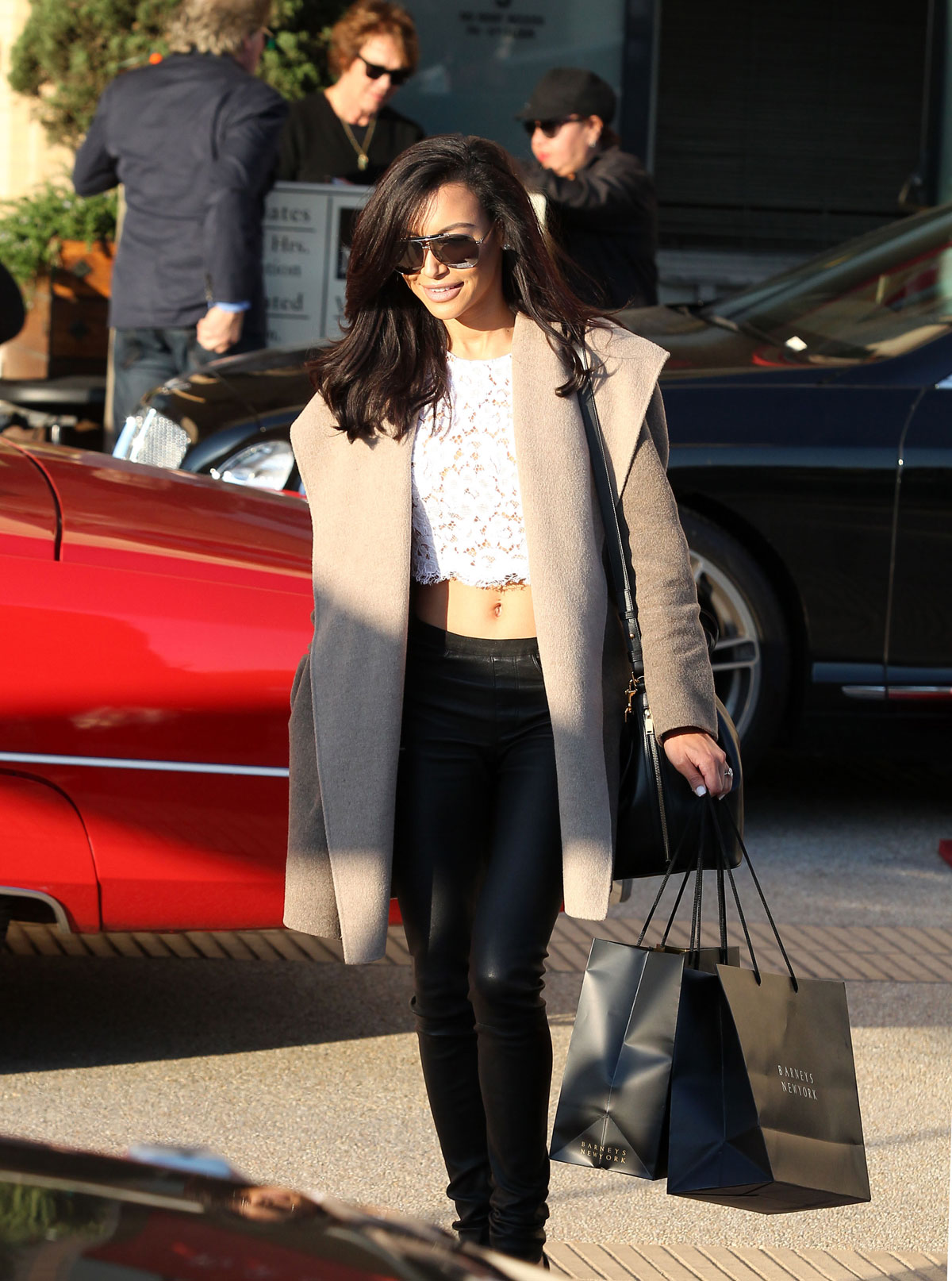 Naya Rivera leaves Barneys New York