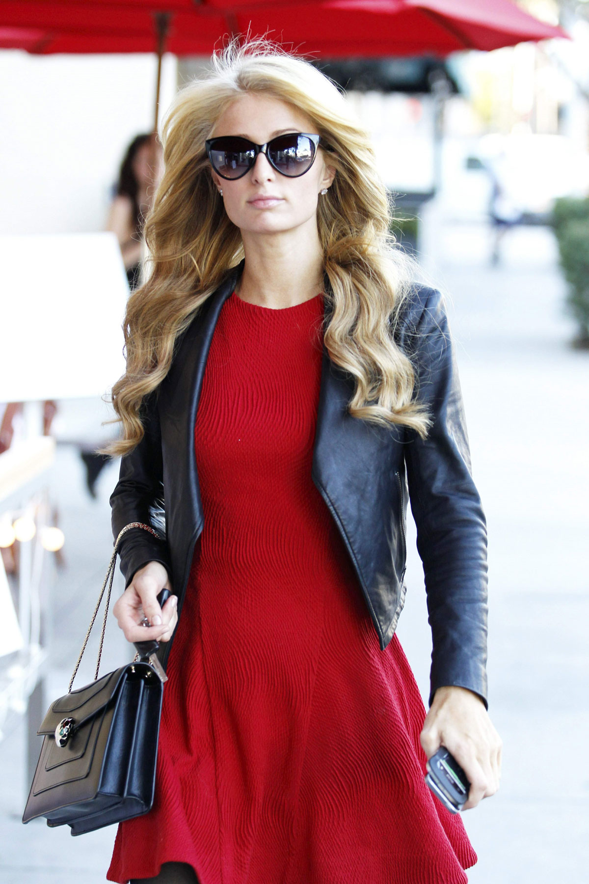 Paris Hilton at the spa in Beverly Hills