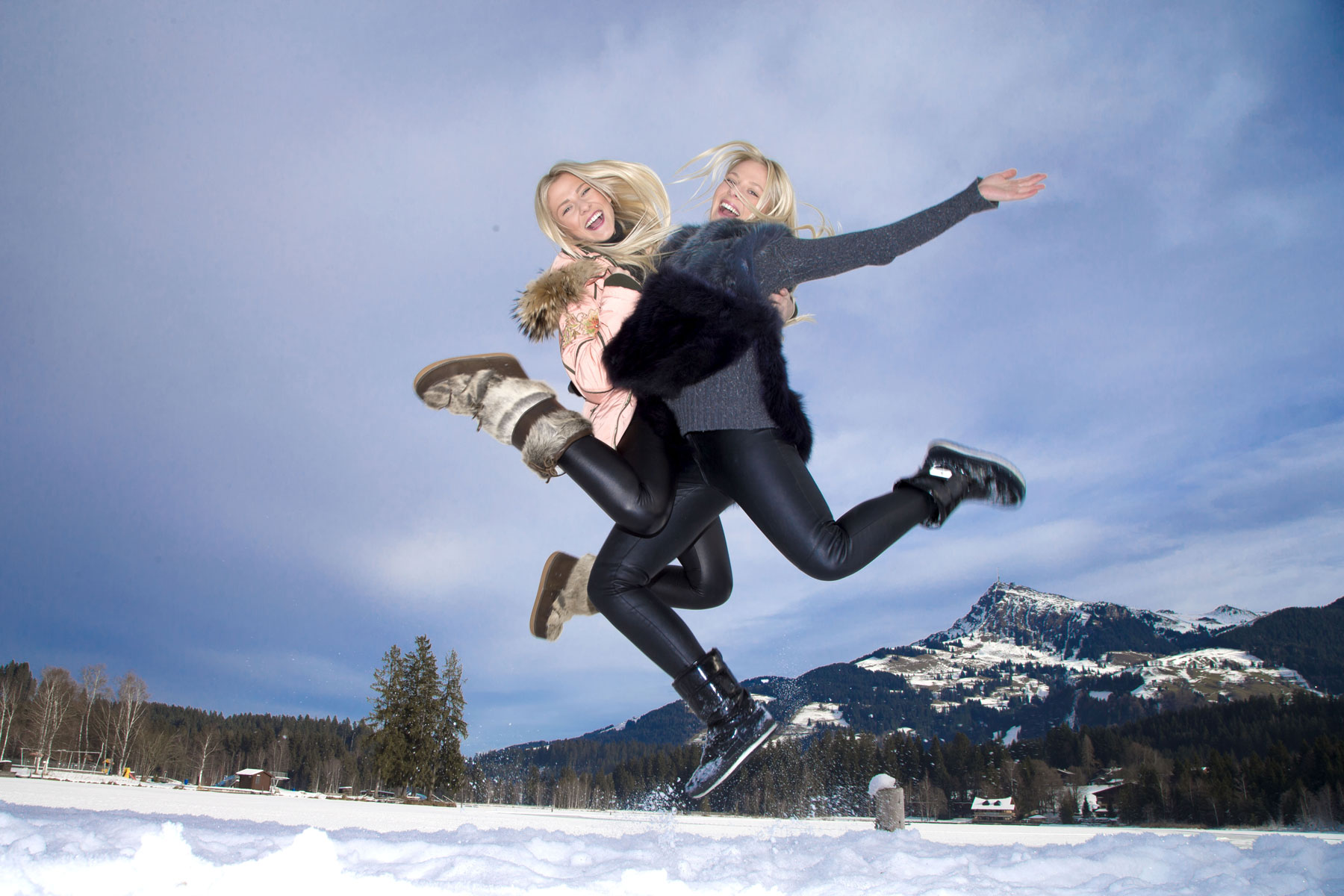 Chayenne and Valentina Phade at Winter Holidays