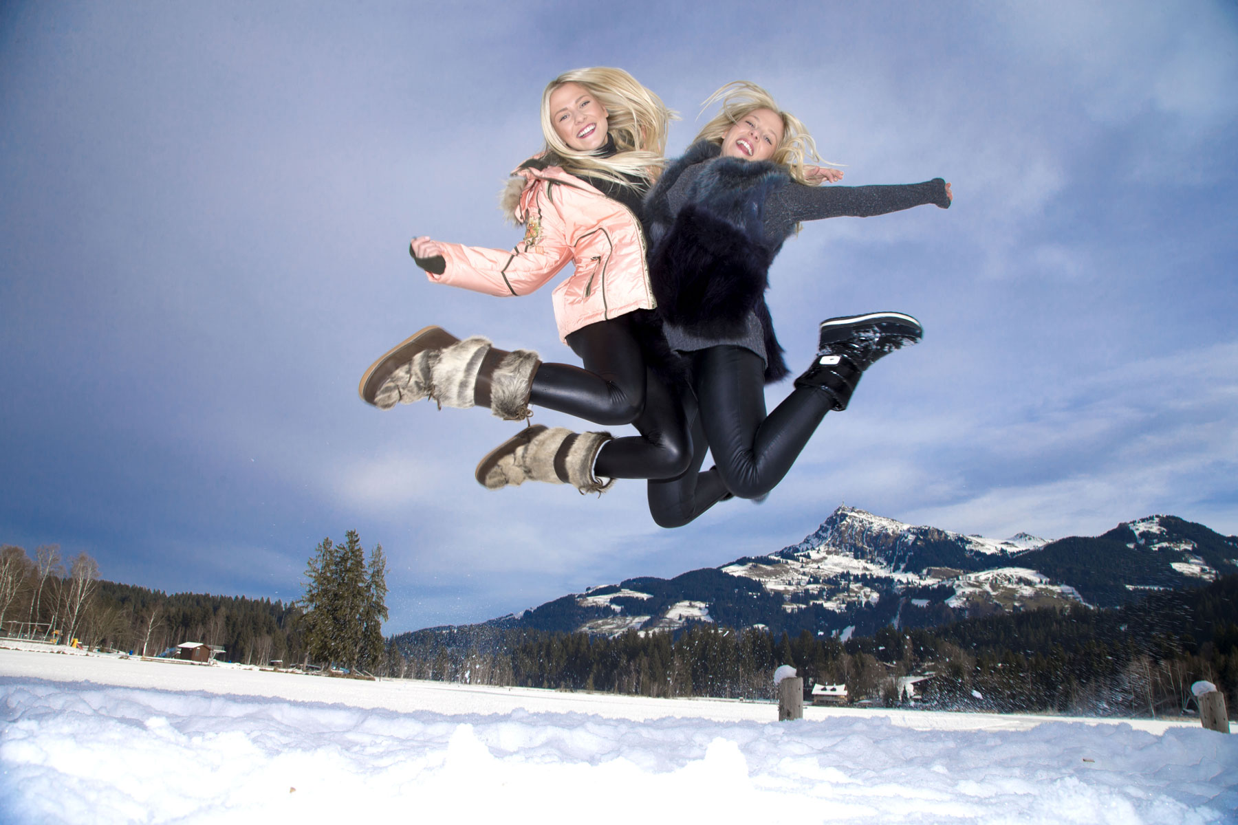 Chayenne and Valentina Phade at Winter Holidays