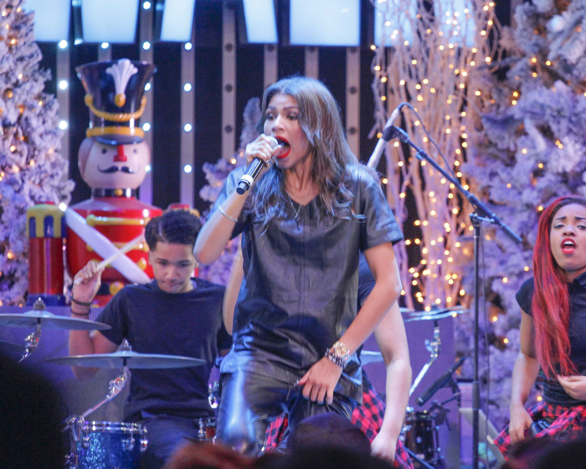 Zendaya Coleman performs at AMP Radio’s Toys For Teens drive