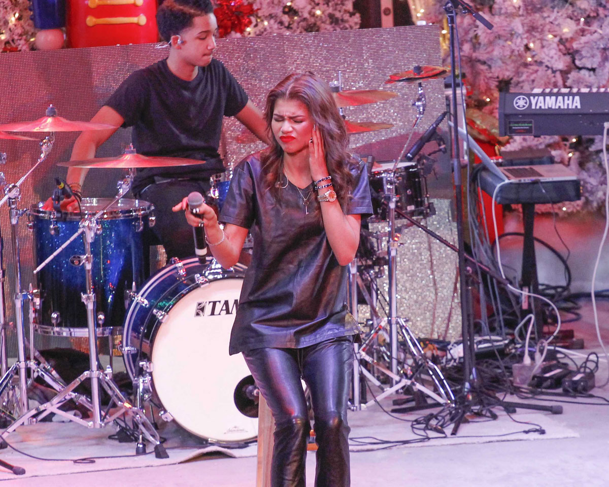 Zendaya Coleman performs at AMP Radio’s Toys For Teens drive