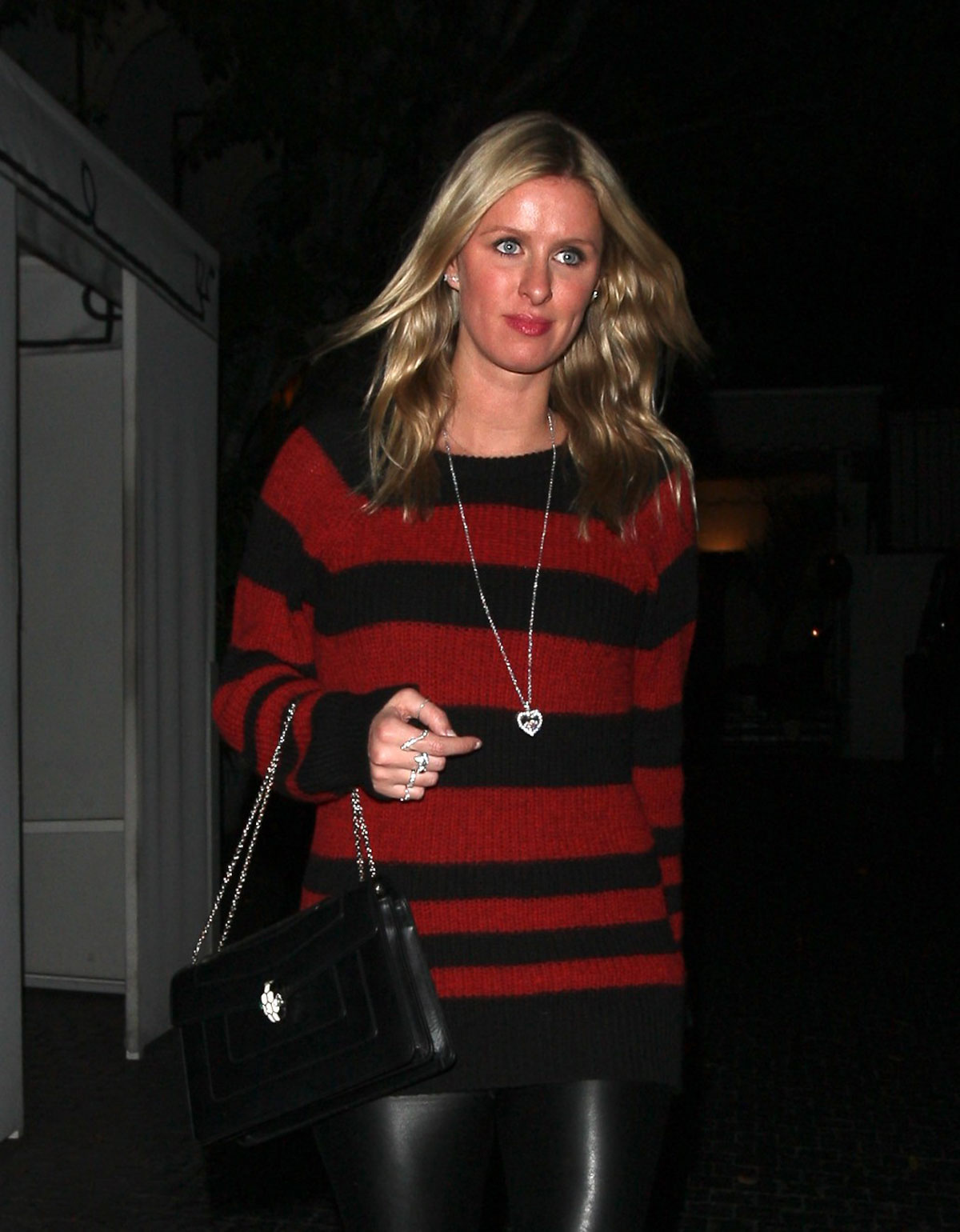 Nicky Hilton leaving Chateau Marmont restaurant