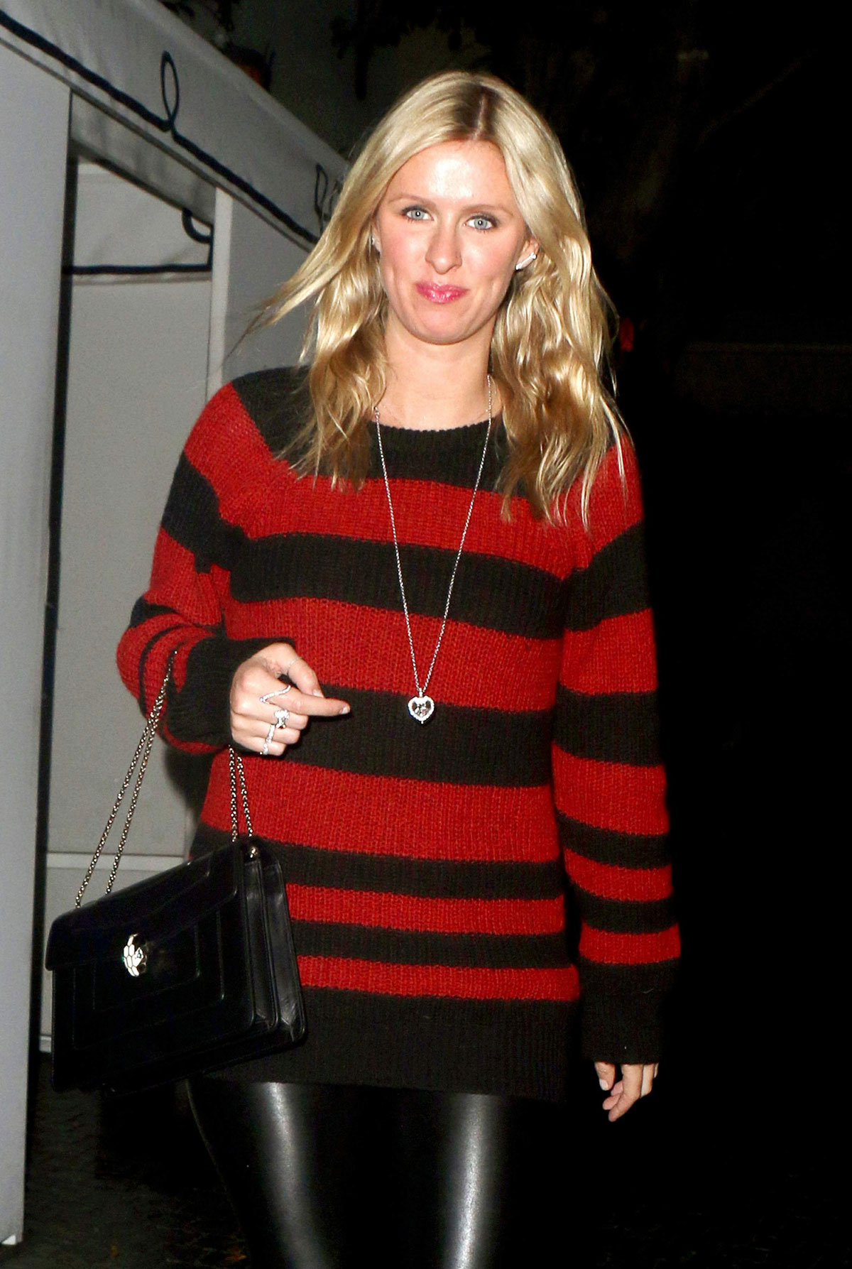 Nicky Hilton leaving Chateau Marmont restaurant