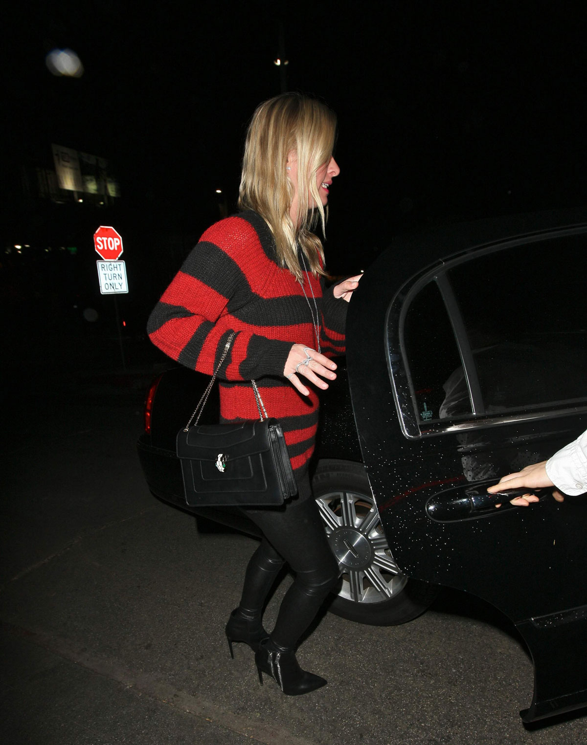 Nicky Hilton leaving Chateau Marmont restaurant