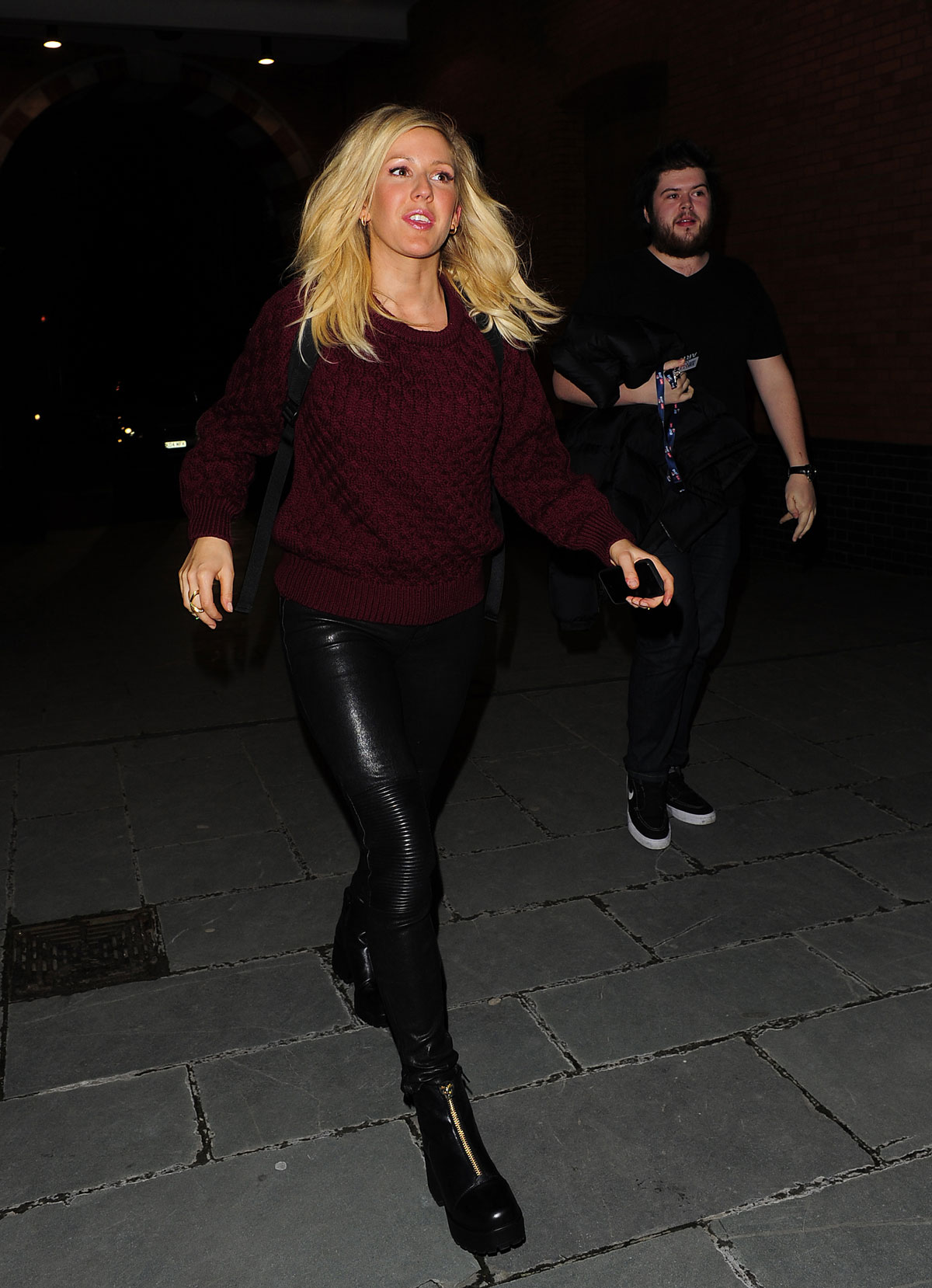 Ellie Goulding leaving the OXO Tower Brasserie