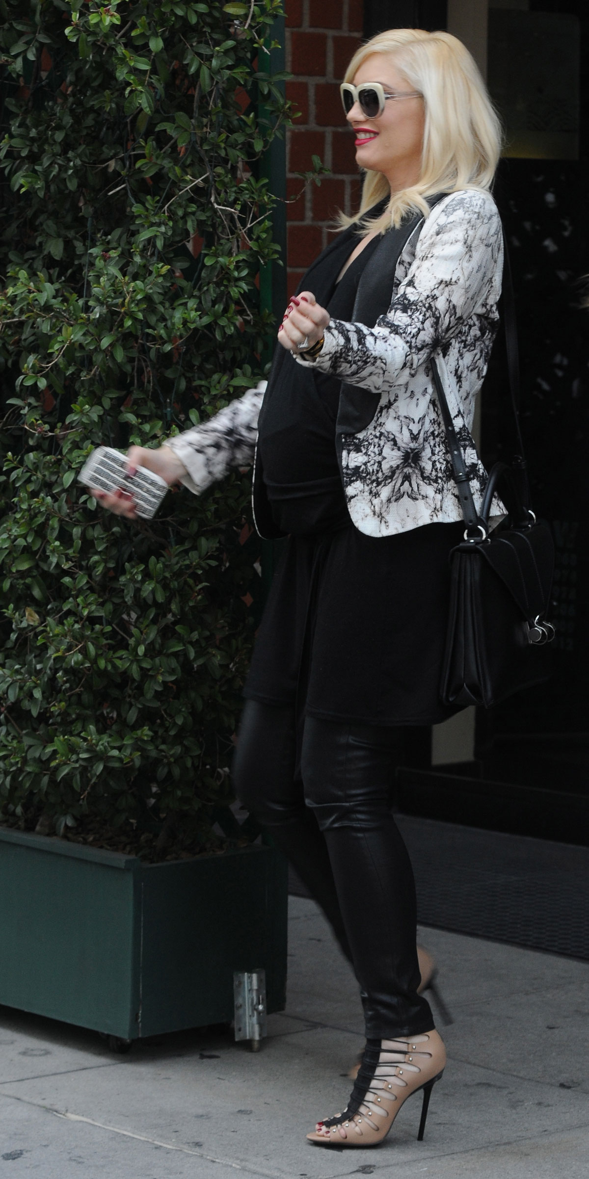 Gwen Stefani exits Mr Chow in Beverly Hills