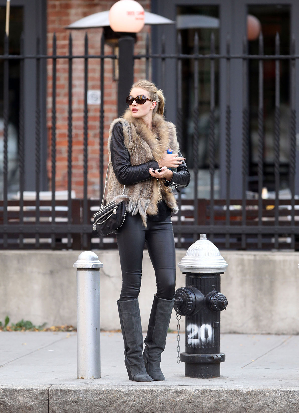 Rosie Huntington-Whitely steps out in New York