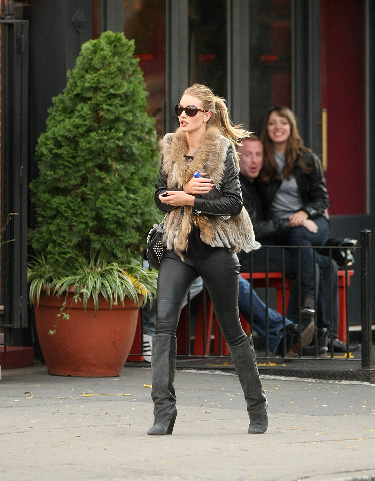 Rosie Huntington-Whitely steps out in New York