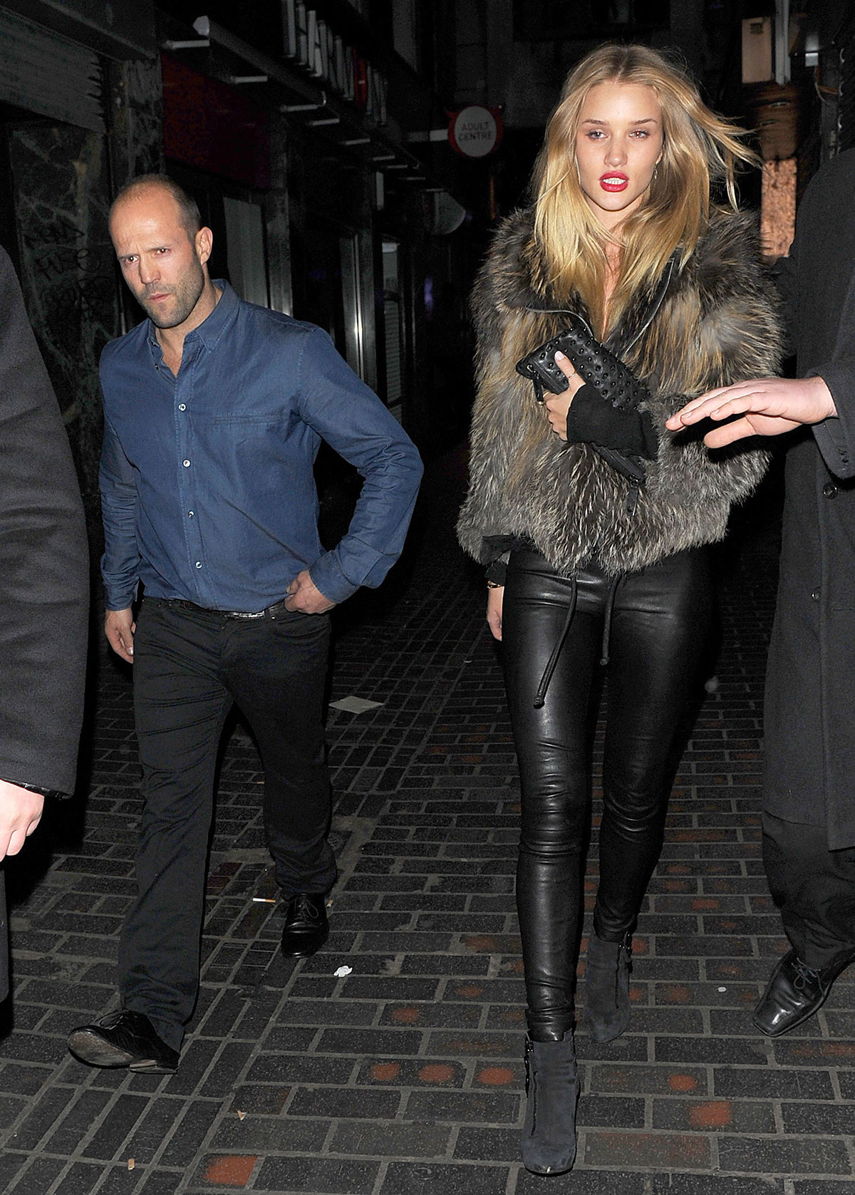 Rosie Huntington-Whiteley leaving the Box Club