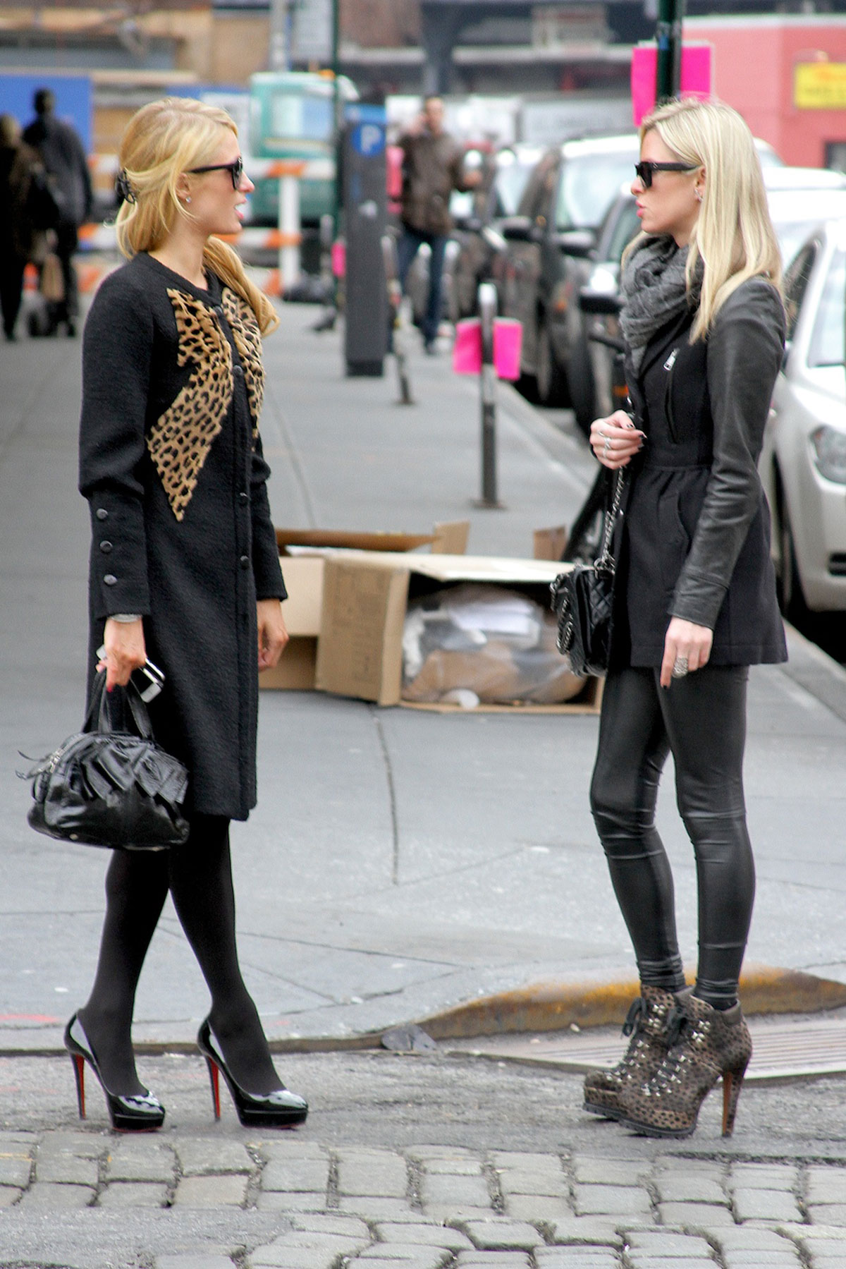 Paris and Nicky Hilton Shopping around the Meat Packing District (part1)