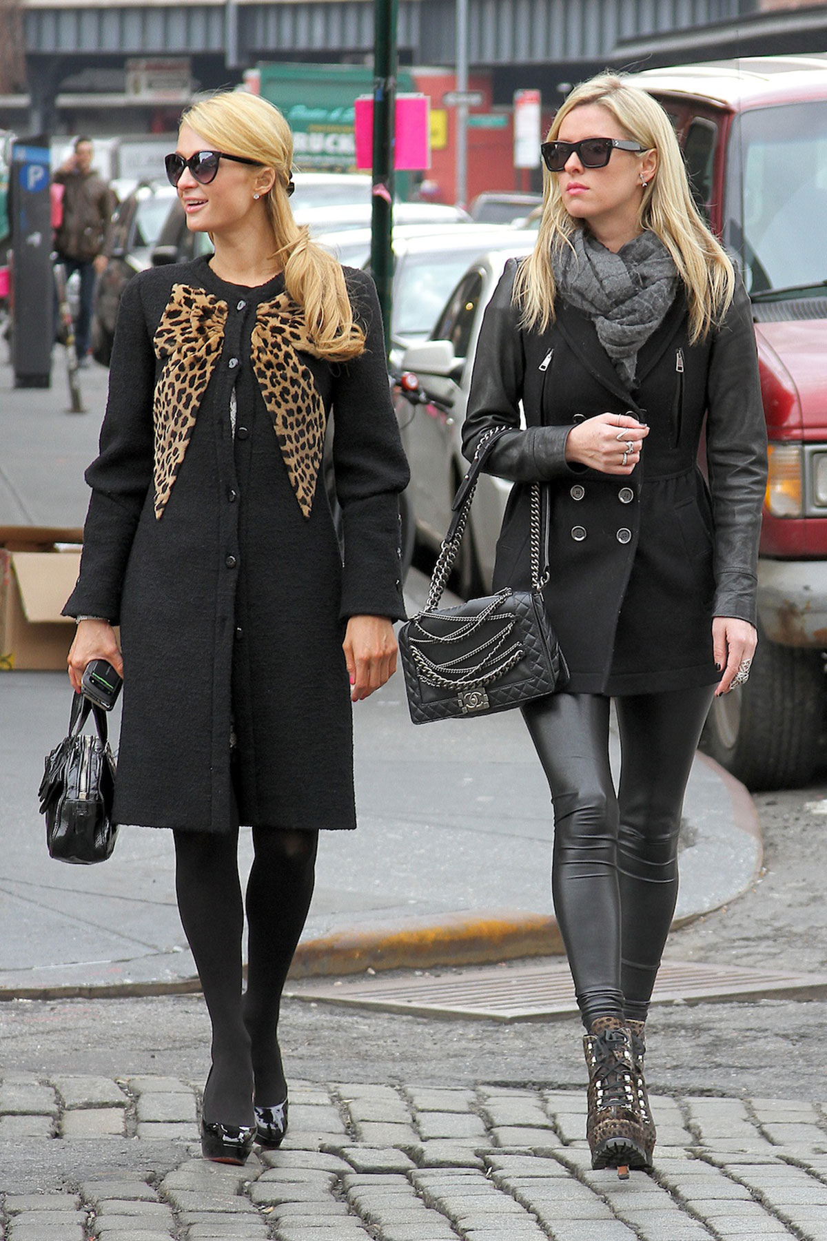 Paris and Nicky Hilton Shopping around the Meat Packing District (part1)