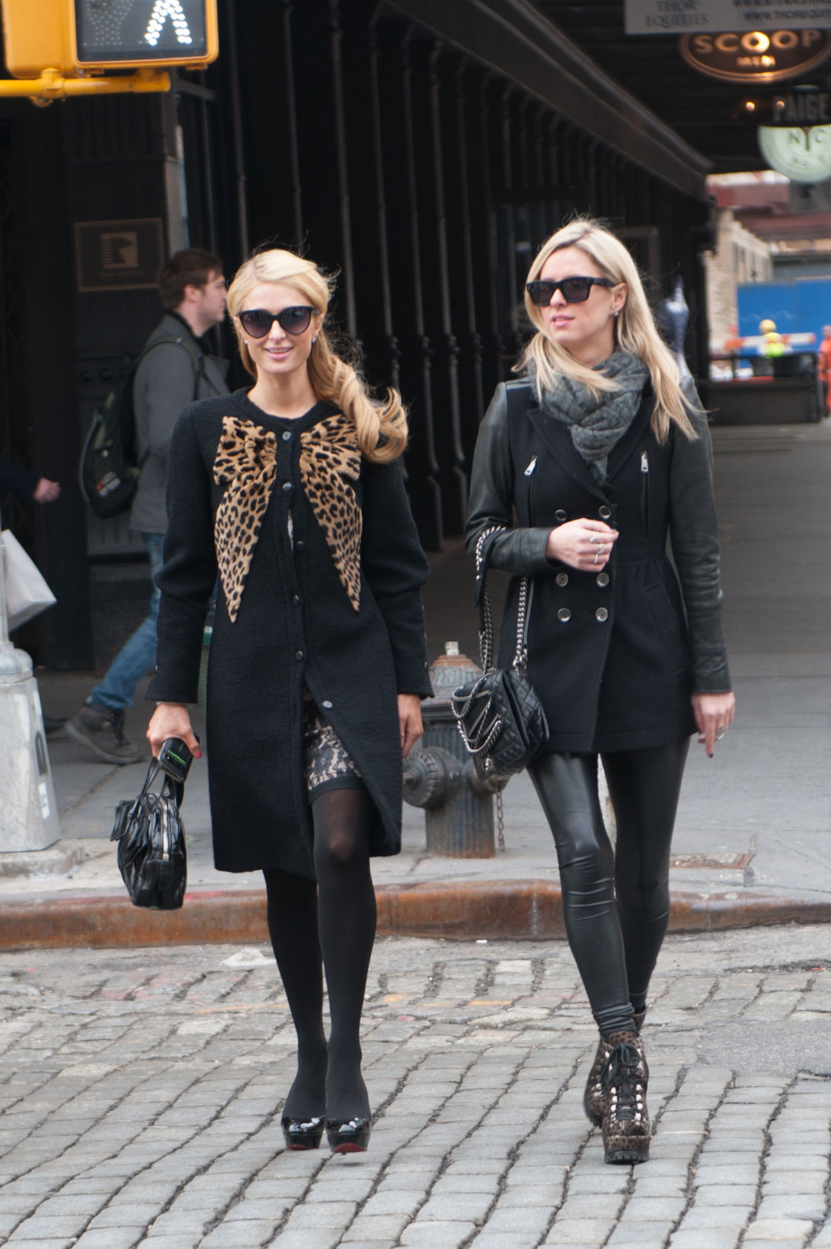 Paris and Nicky Hilton Shopping around the Meat Packing District (part1)