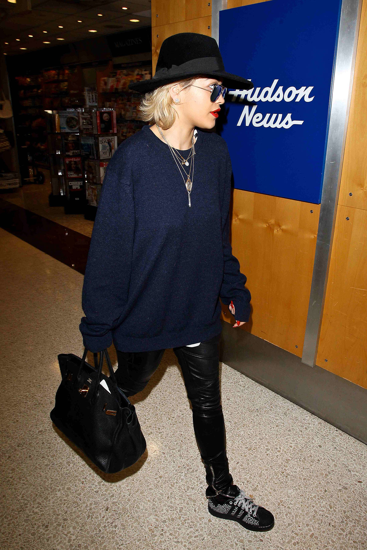 Rita Ora At LAX Airport in Los Angeles