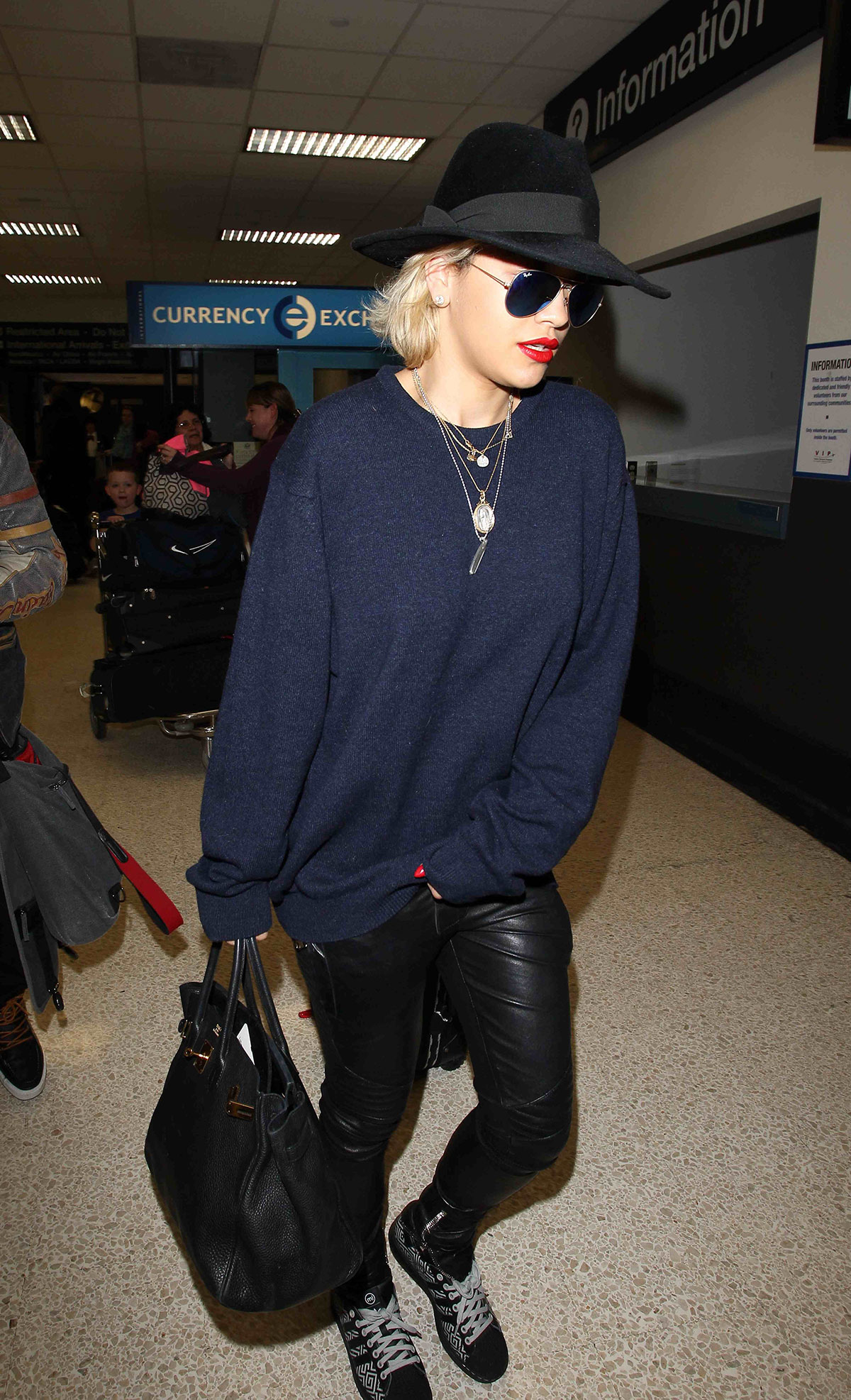 Rita Ora At LAX Airport in Los Angeles