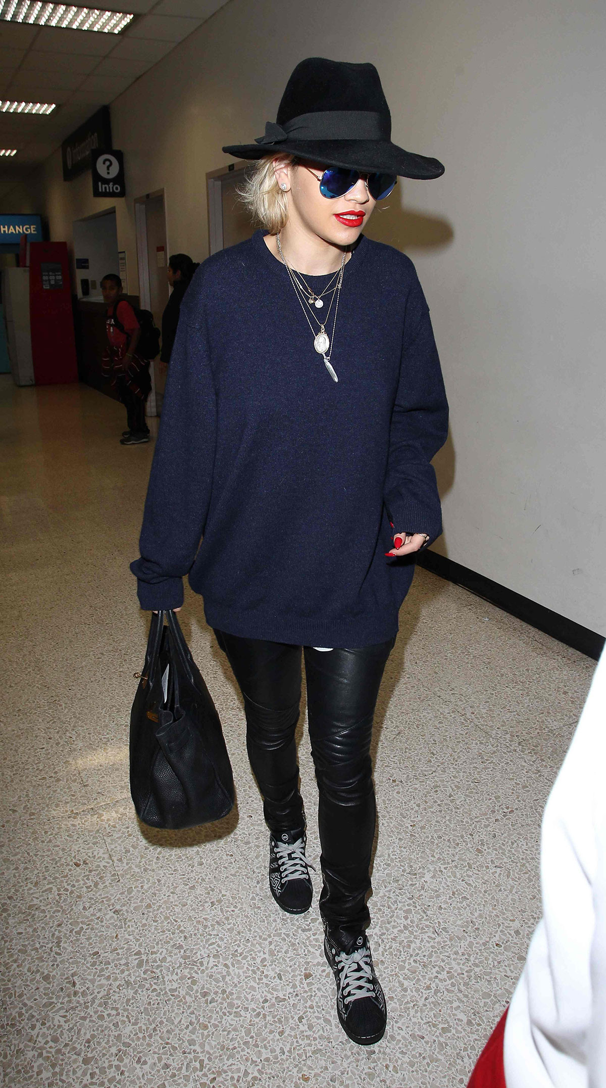 Rita Ora At LAX Airport in Los Angeles