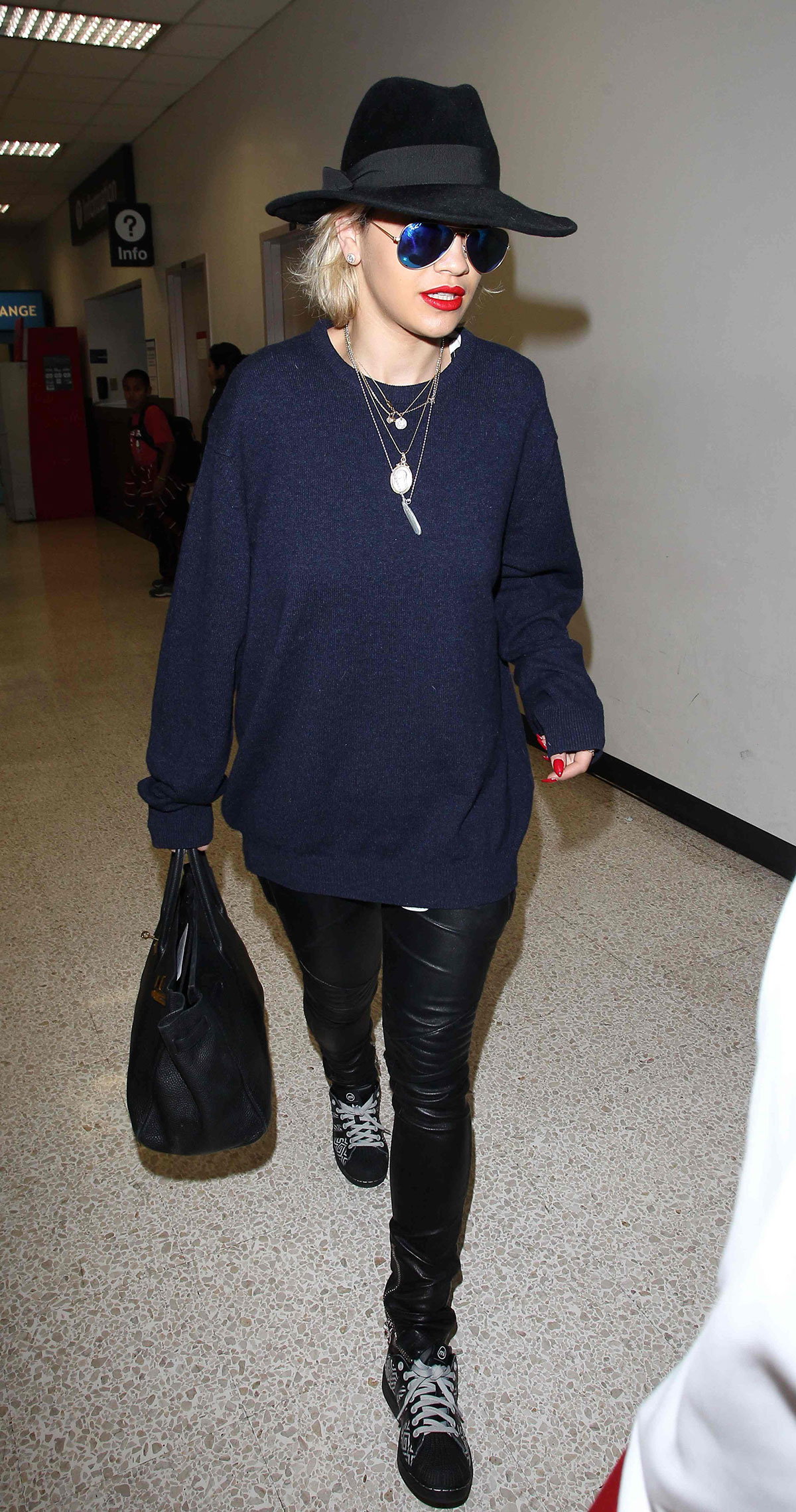 Rita Ora At LAX Airport in Los Angeles