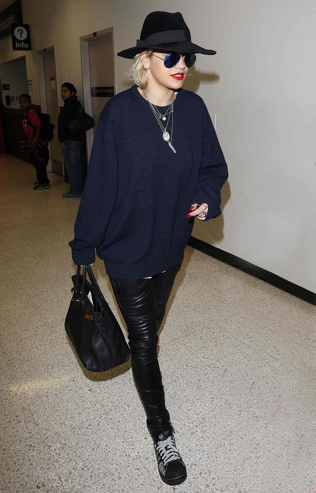 Rita Ora At LAX Airport in Los Angeles