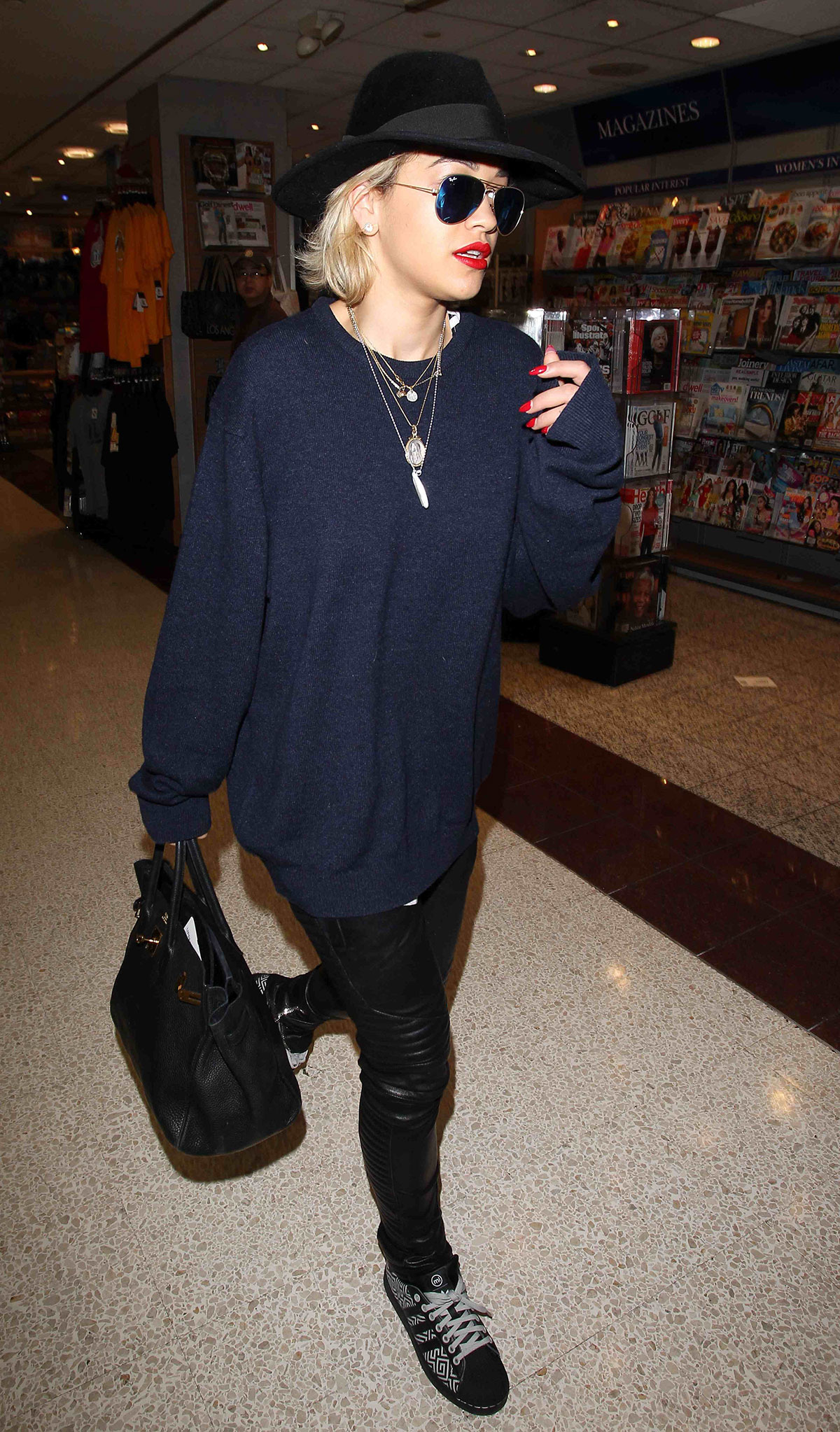 Rita Ora At LAX Airport in Los Angeles