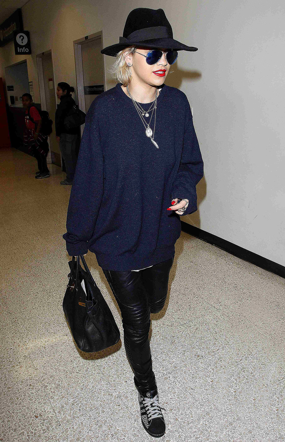 Rita Ora At LAX Airport in Los Angeles