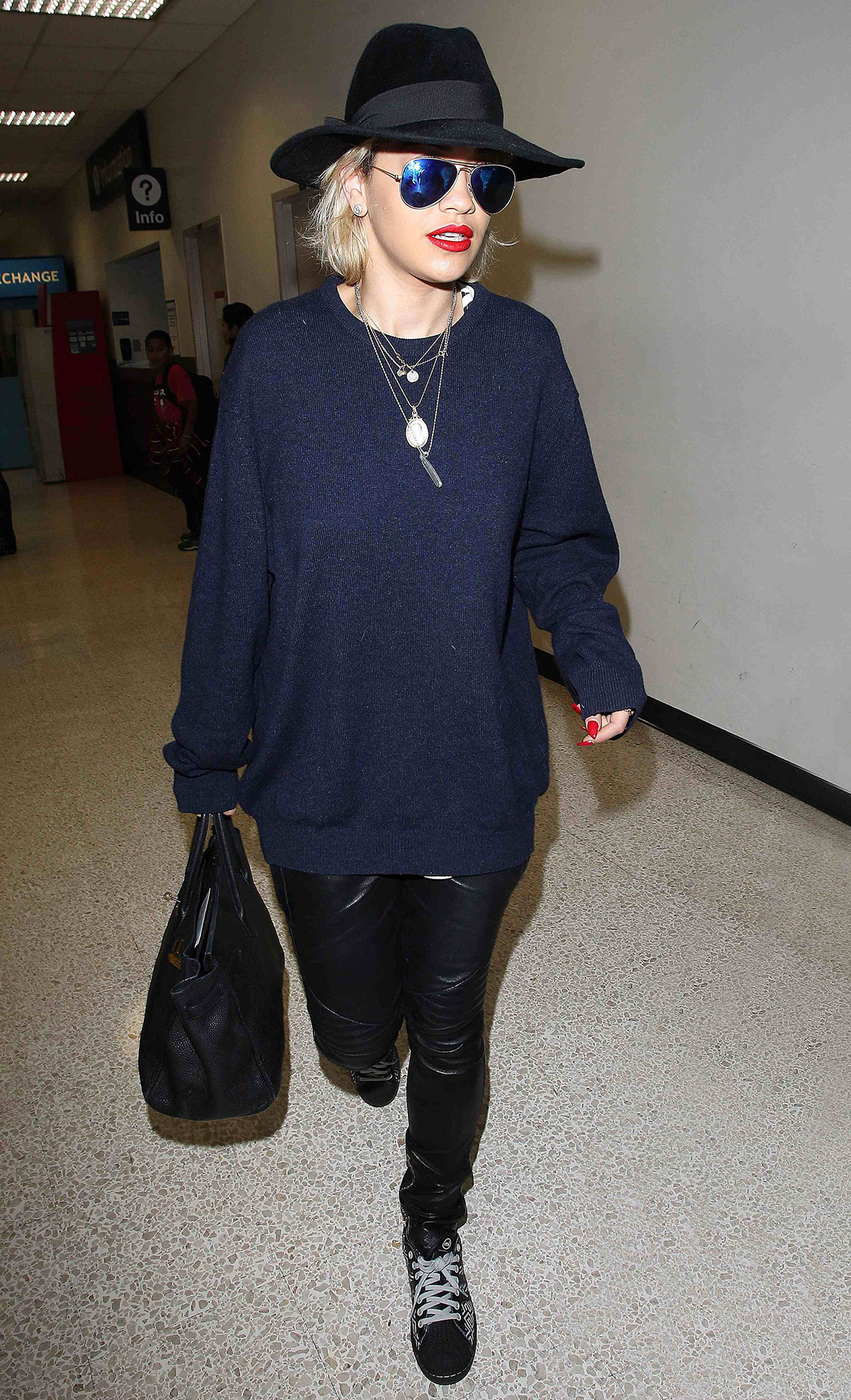 Rita Ora At LAX Airport in Los Angeles