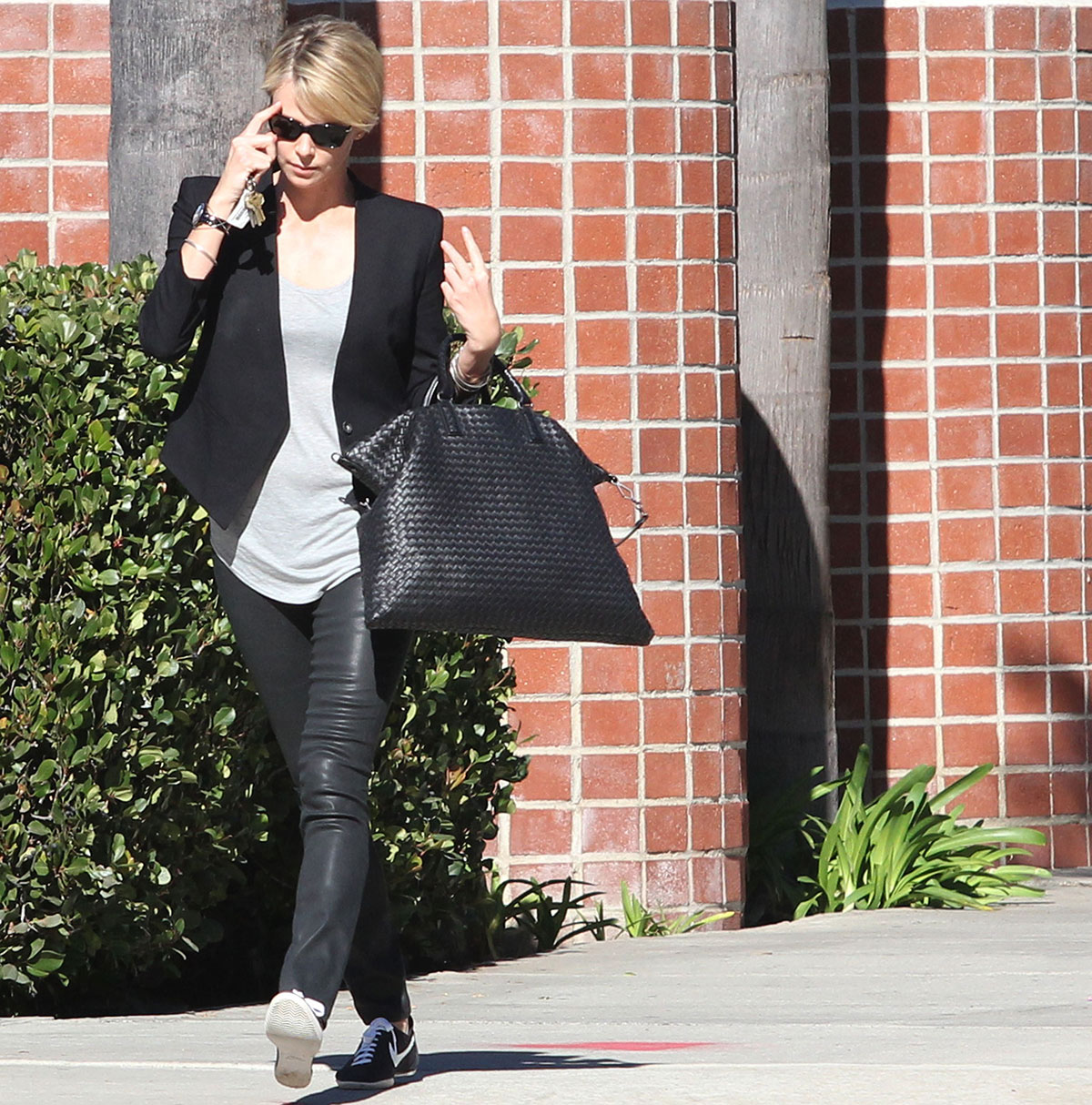 Charlize Theron runs errands in West Hollywood