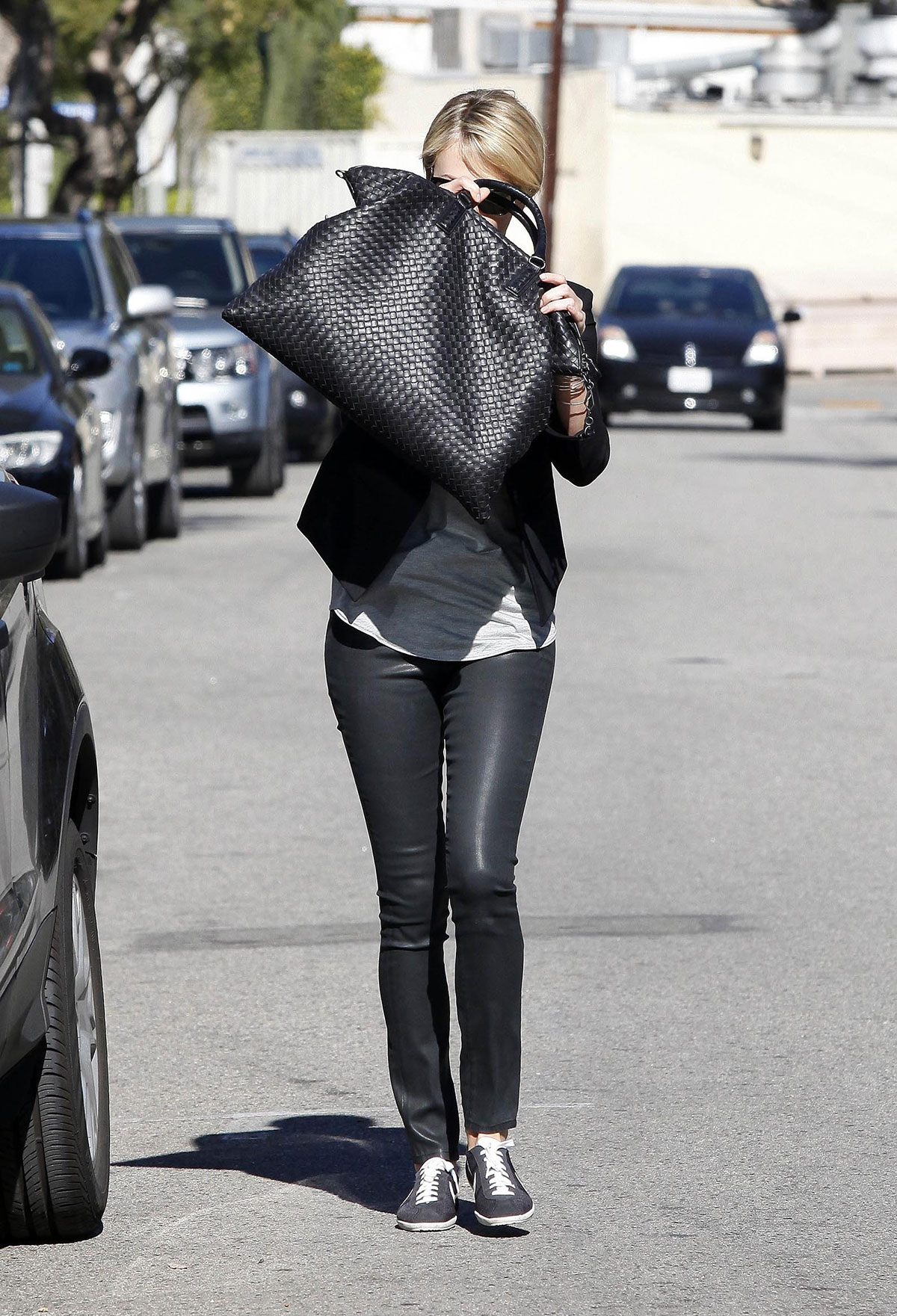 Charlize Theron runs errands in West Hollywood