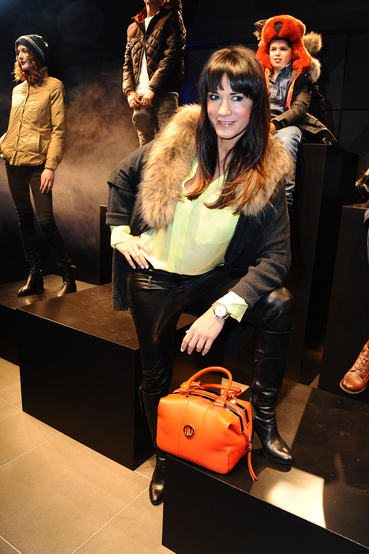 Mariella Ahrens attends Mercedes-Benz Fashion Week