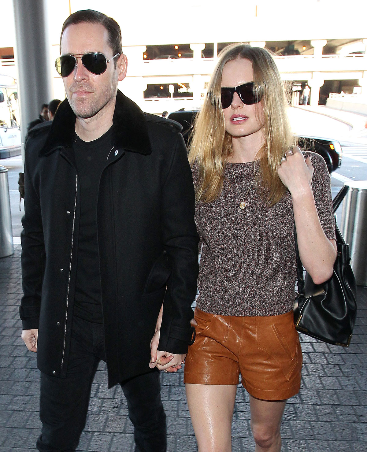 Kate Bosworth departing on a flight at LAX