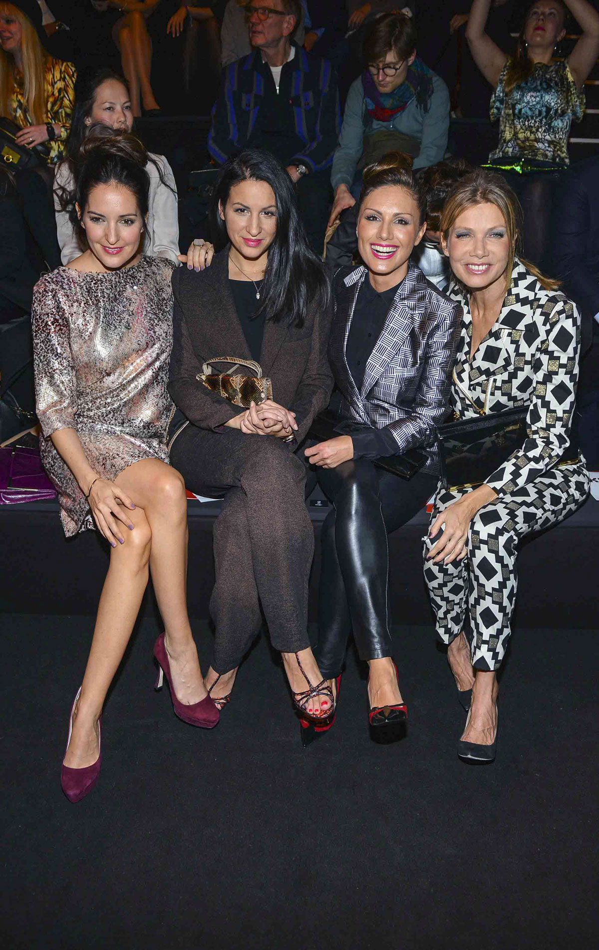 Nazan Eckes attends Mercedes-Benz Fashion Week