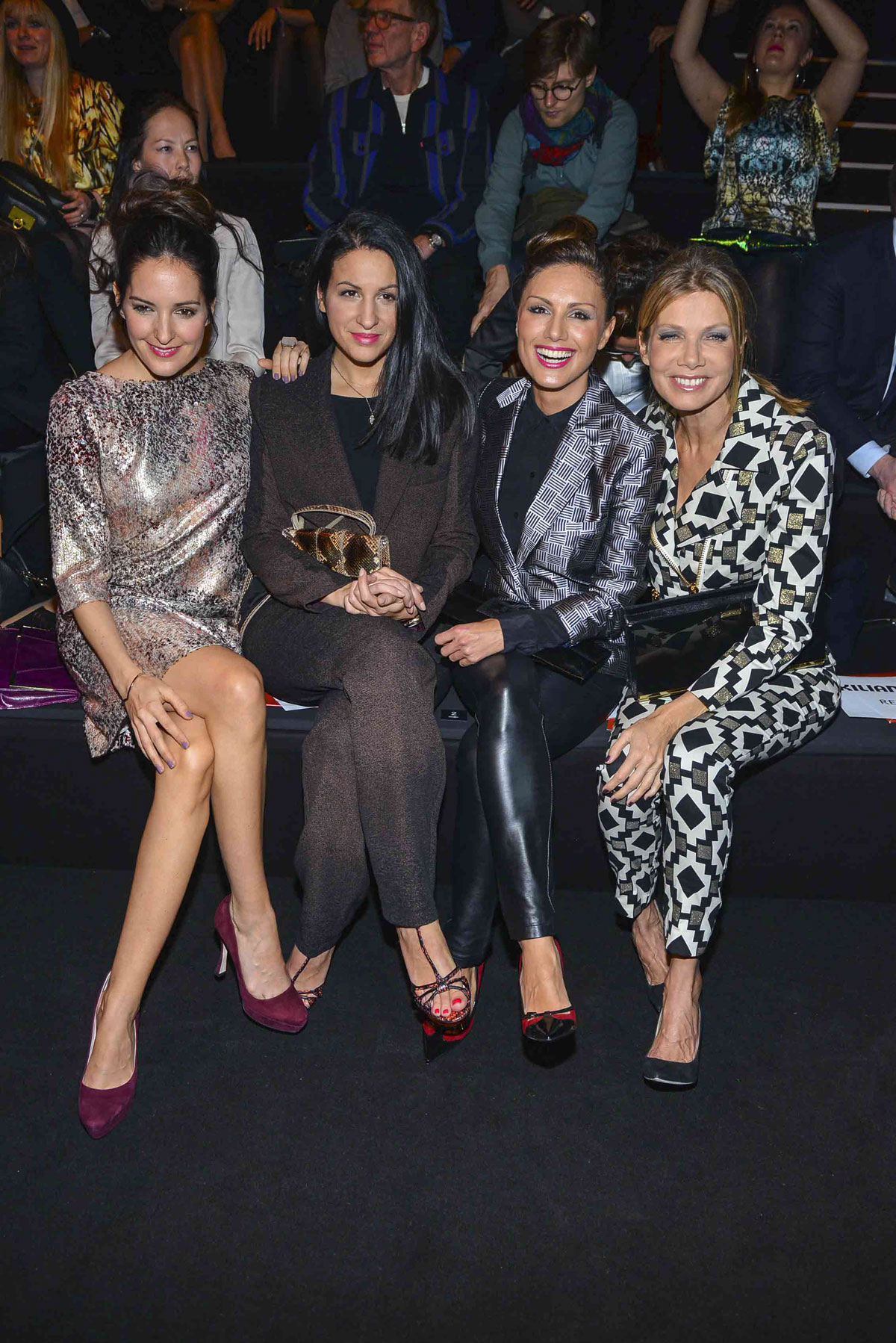 Nazan Eckes attends Mercedes-Benz Fashion Week