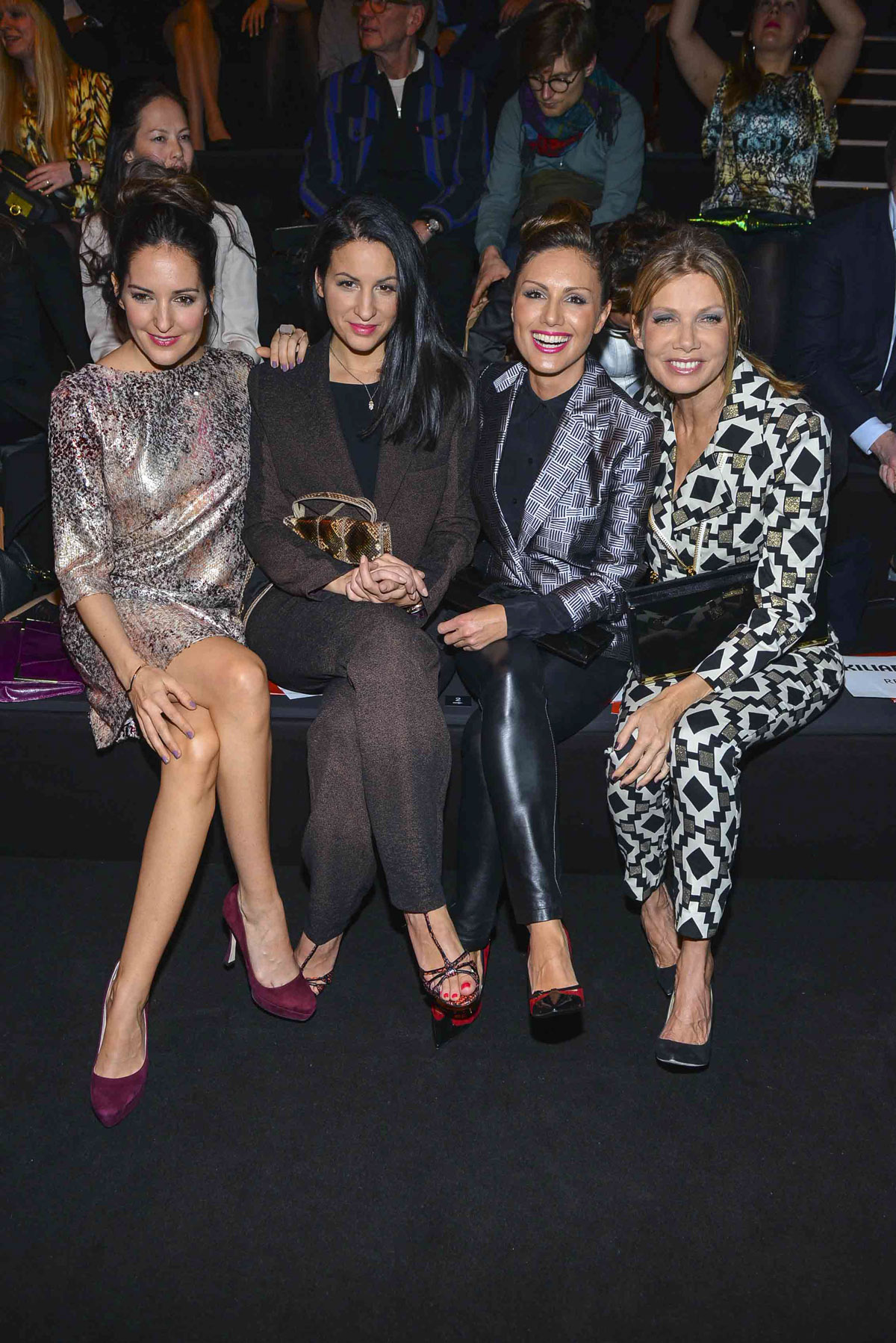 Nazan Eckes attends Mercedes-Benz Fashion Week