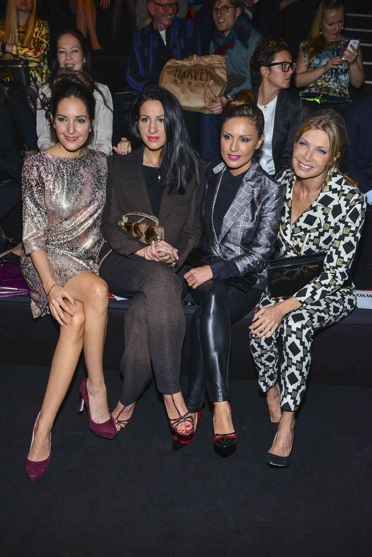 Nazan Eckes attends Mercedes-Benz Fashion Week