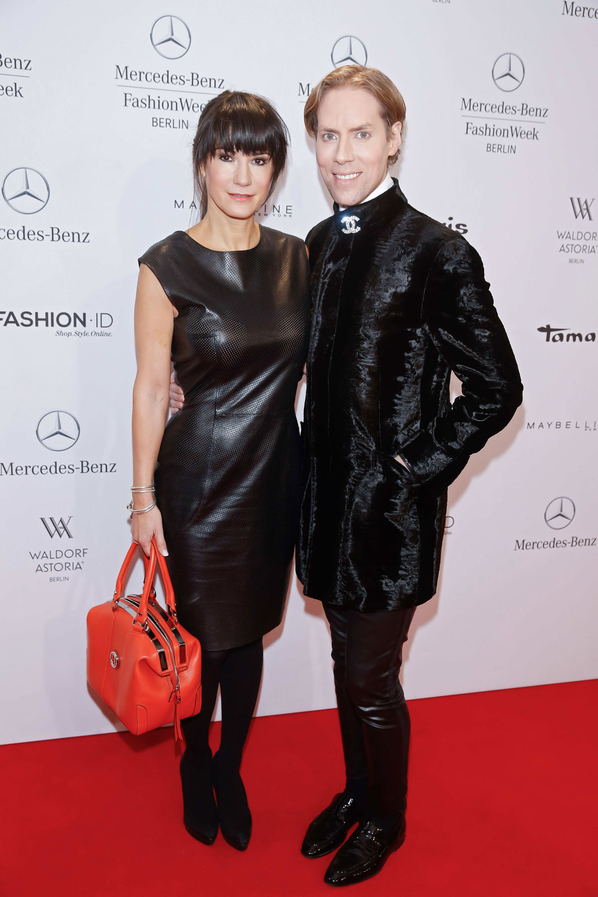 Mariella Ahrens attends Mercedes-Benz Fashion Week